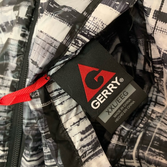 Gerry Packable Reversible Down Vest Black Grey XXL - Picture 11 of 16